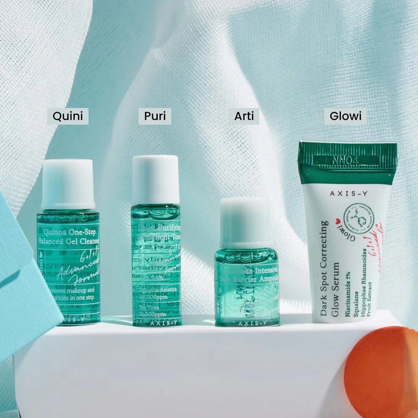The Mini Glow Set (Set de skincare minis)