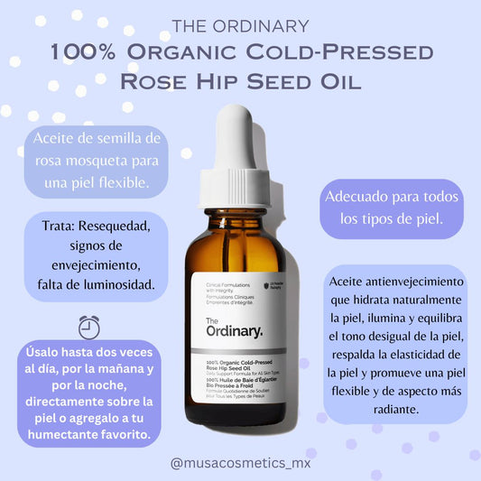 100% Organic Cold-Pressed Rose Hip Seed Oil
