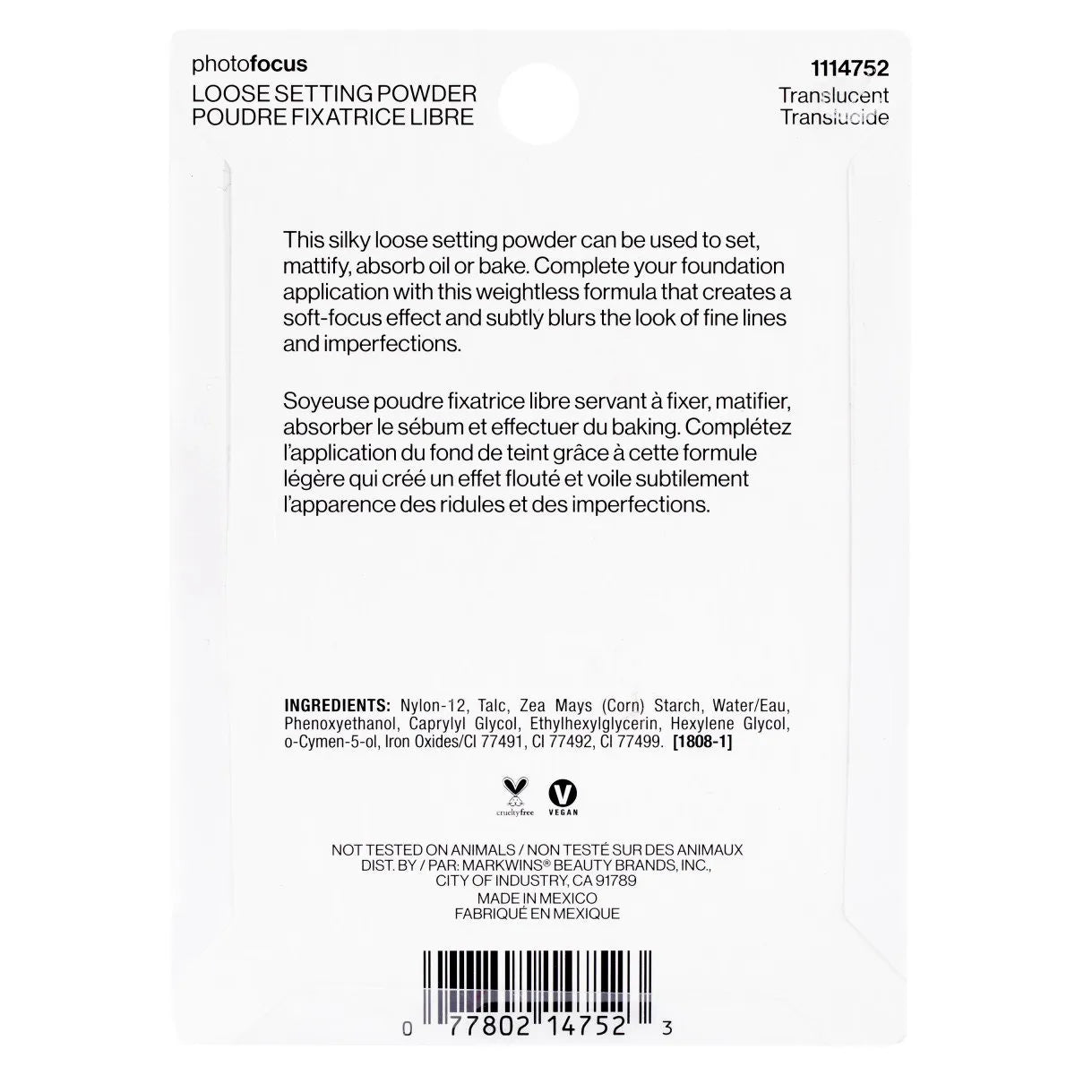 Photofocus Loose Setting Powder Translucent 0.70 oz