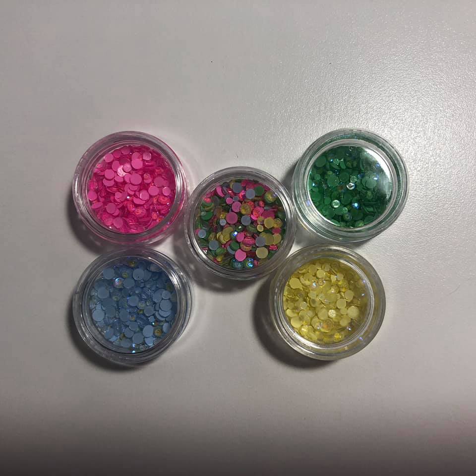 Cristales pastel Glow In The Dark 2 gr