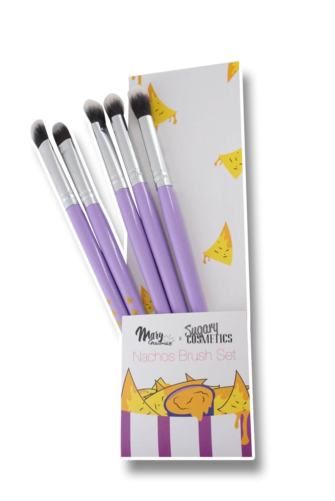 Mary Geacoman Nachos Makeup brush set -5 pz (Set de brochas de ojos)