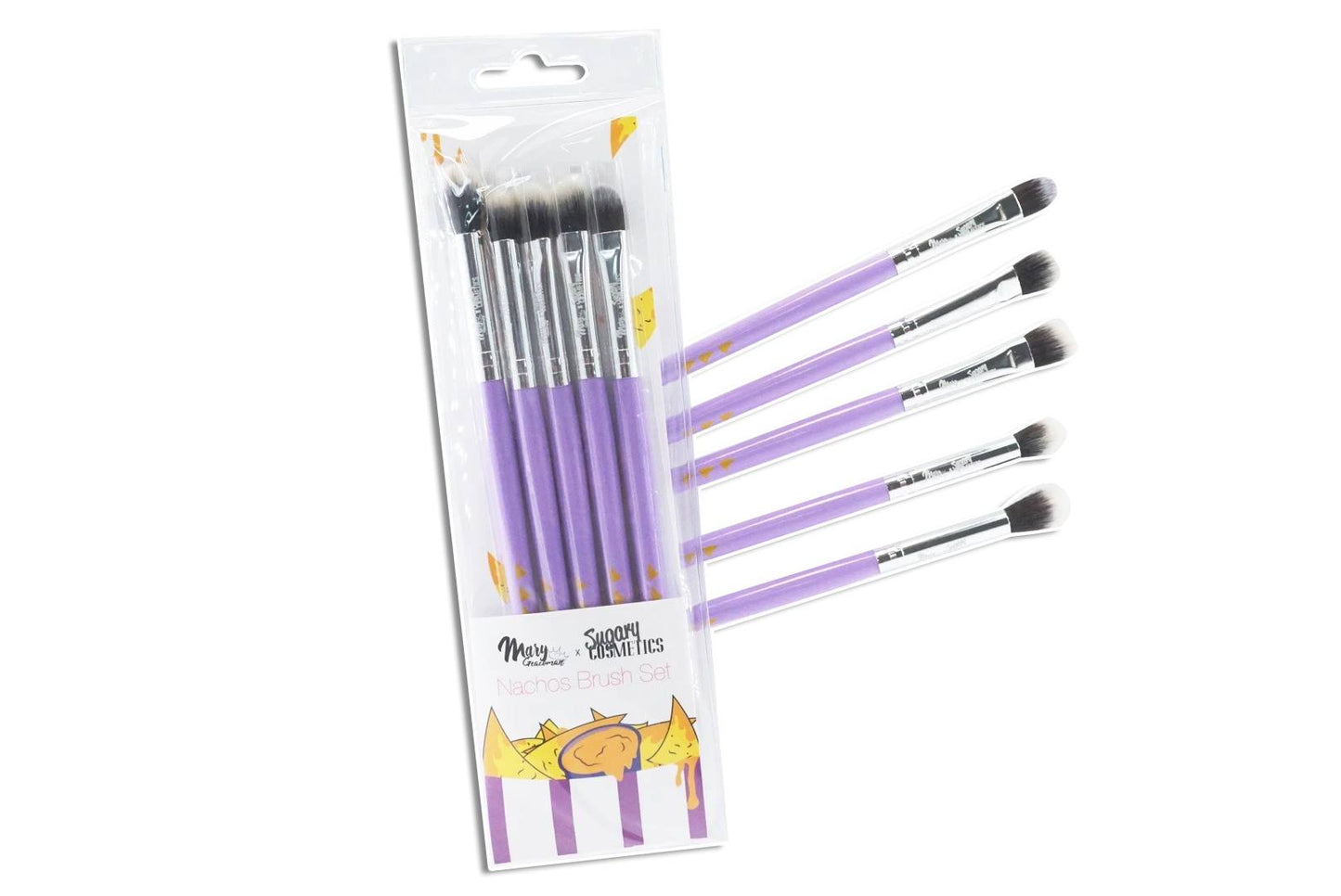 Mary Geacoman Nachos Makeup brush set -5 pz (Set de brochas de ojos)