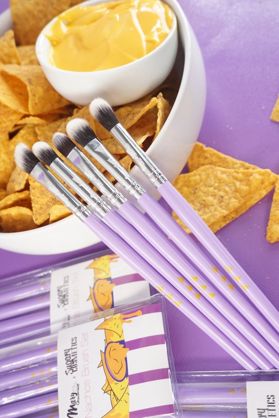 Mary Geacoman Nachos Makeup brush set -5 pz (Set de brochas de ojos)
