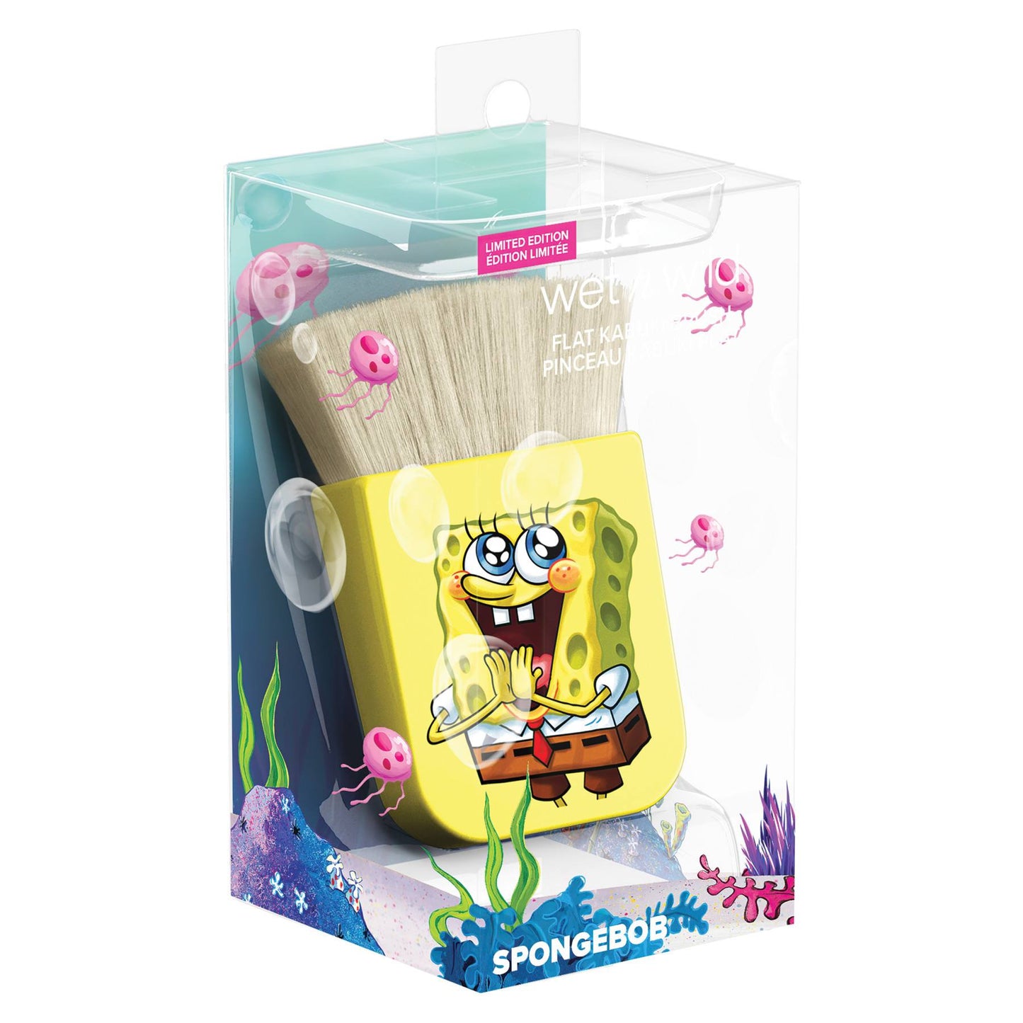 SpongeBob Flat Kabuki Brush (Brocha Kabuki Bob esponja)