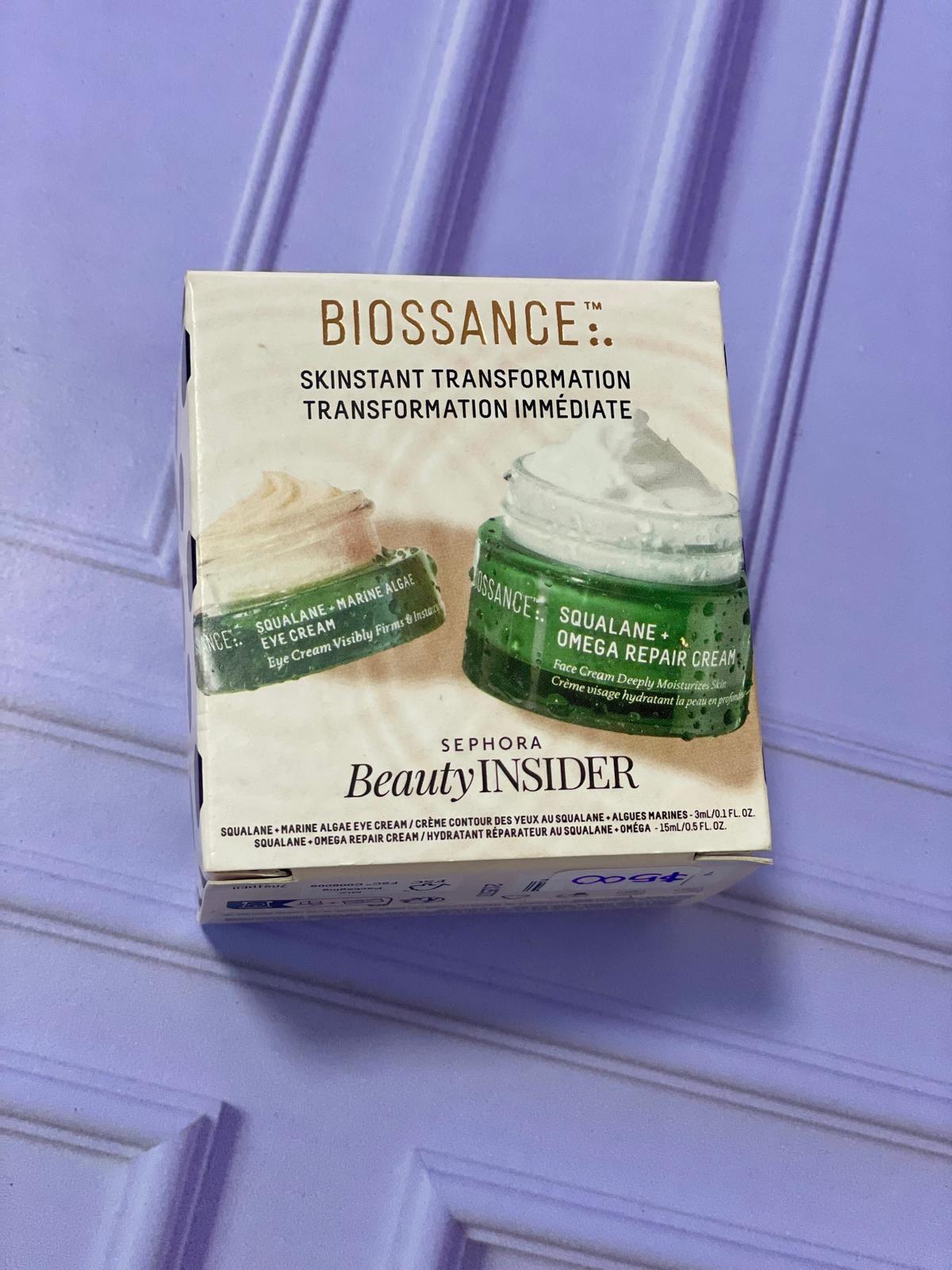 Travel size Squalane eye and face cream duo