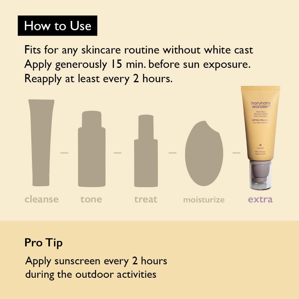 Black rice moisture Airyfit Daily Sunscreen SPF 50++ (Bloqueador)