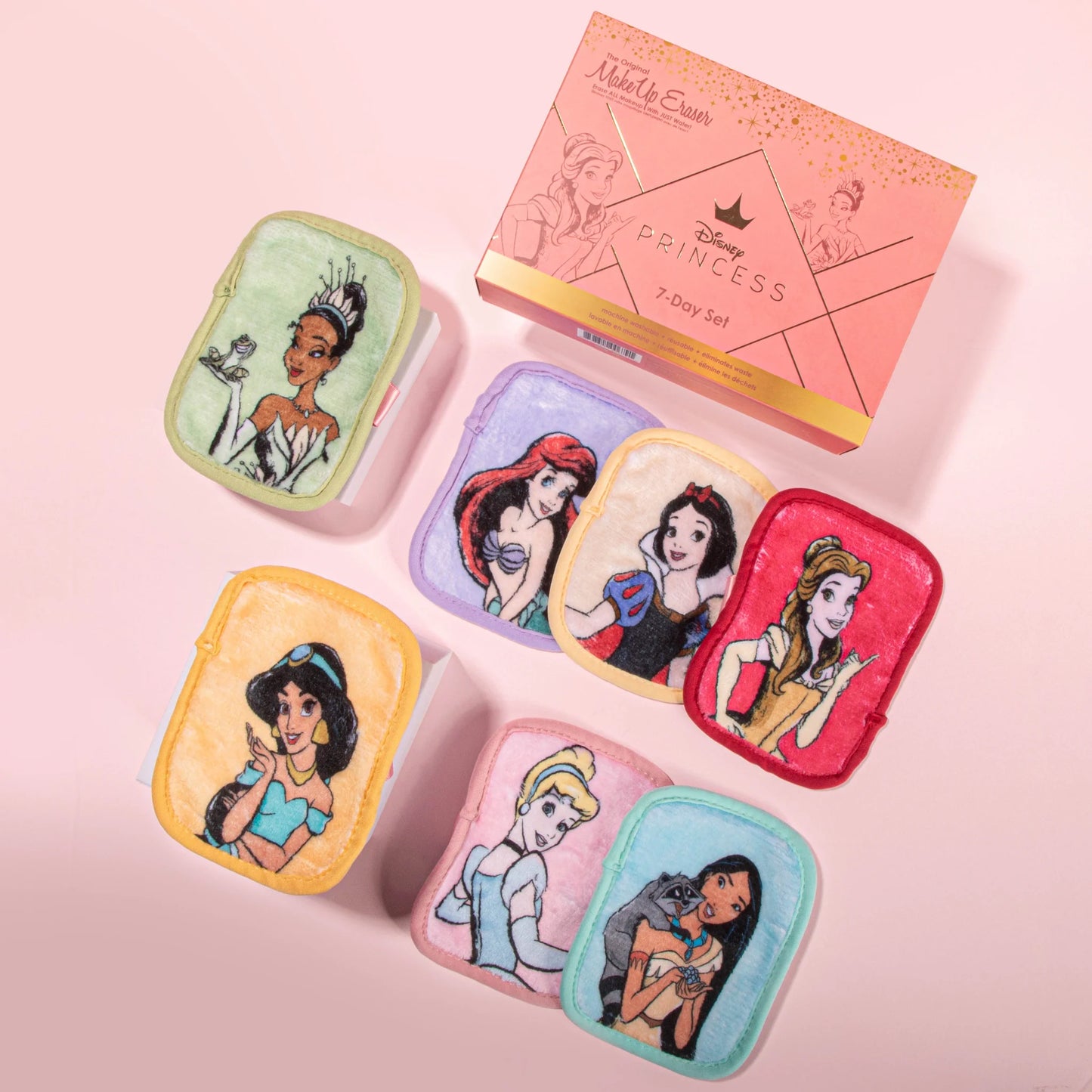 DISNEY Set de 7 toallitas desmaquillantes reusables