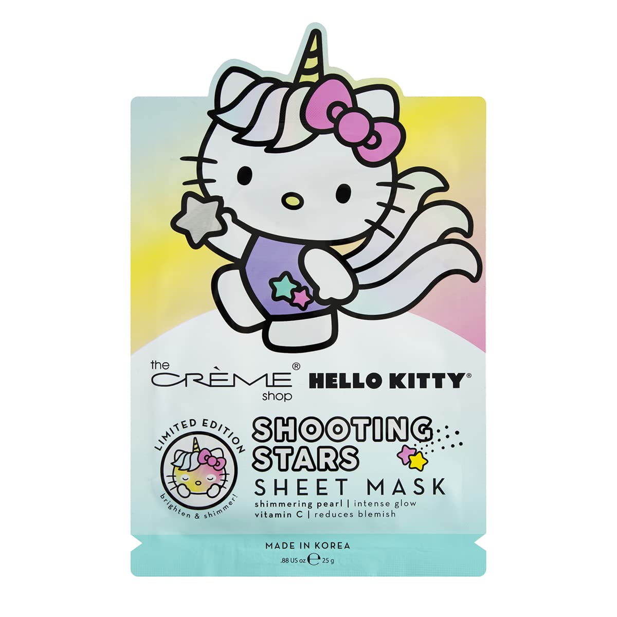 Hello Kitty Unicorn Shooting Stars Sheet Mask (mascarilla facial)