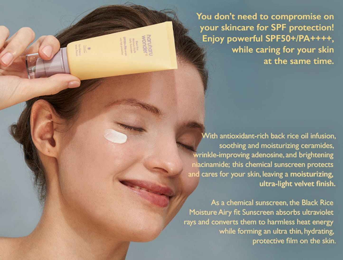 Black rice moisture Airyfit Daily Sunscreen SPF 50++ (Bloqueador)
