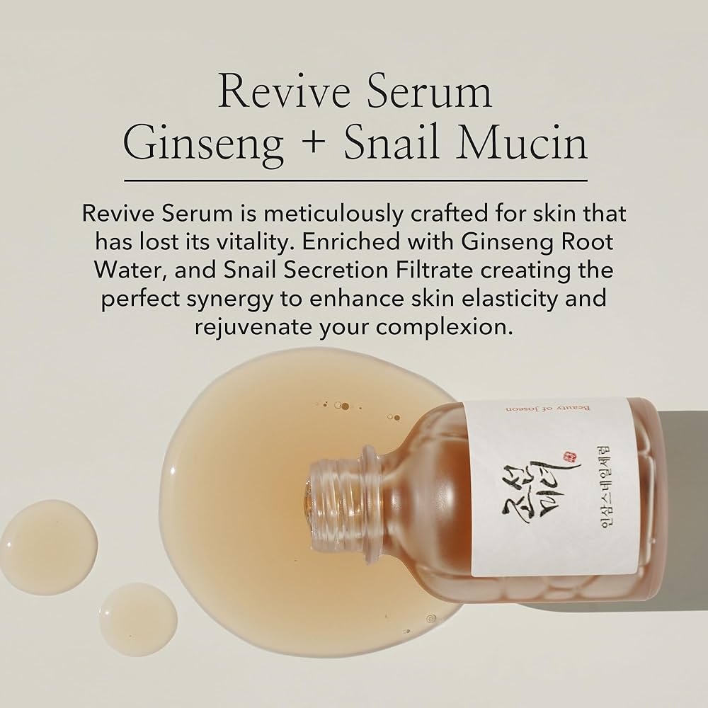 Revive serum Ginseng + Snail Mucin (Suero facial)