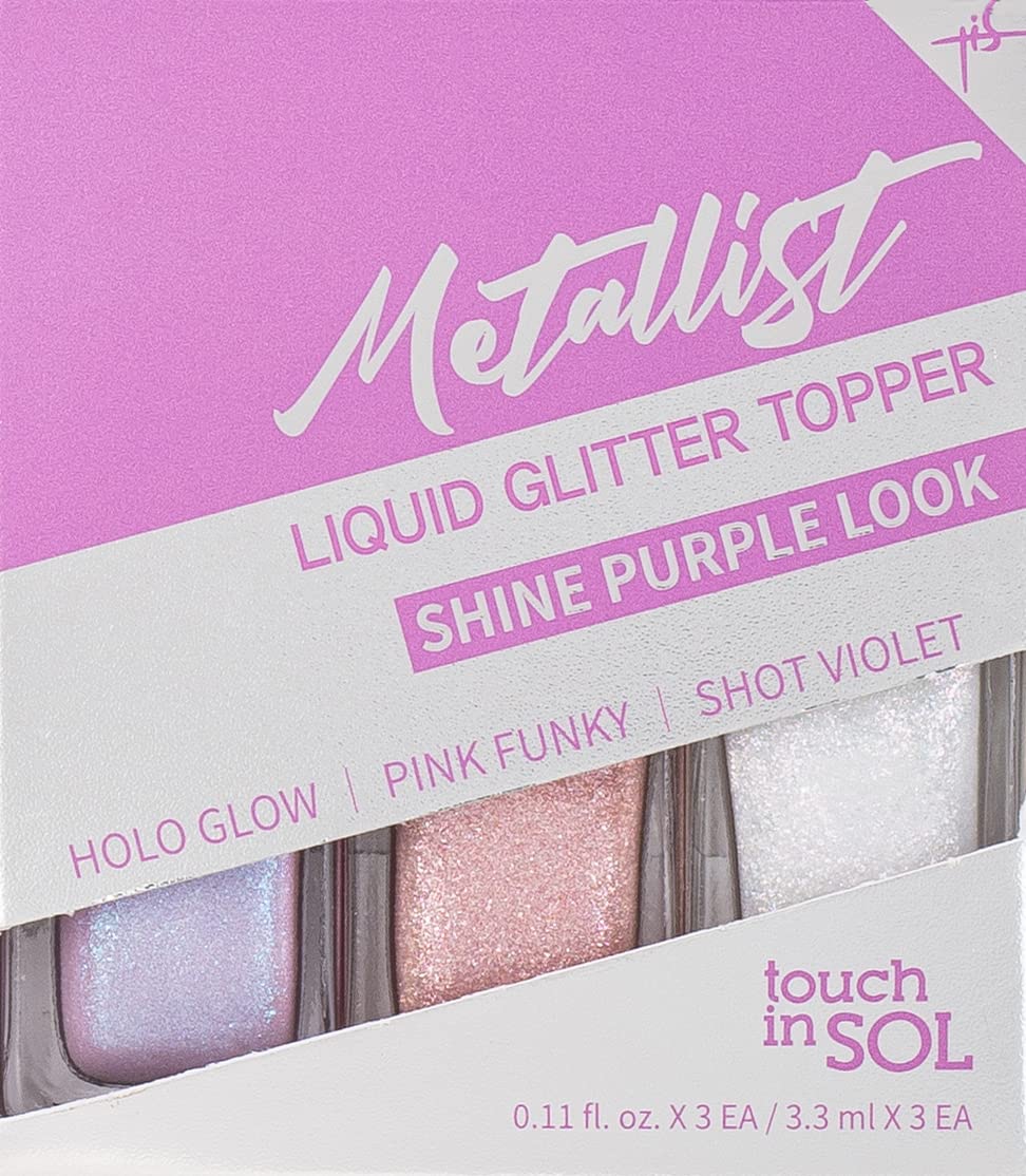 Metallist liquid glitter topper trio