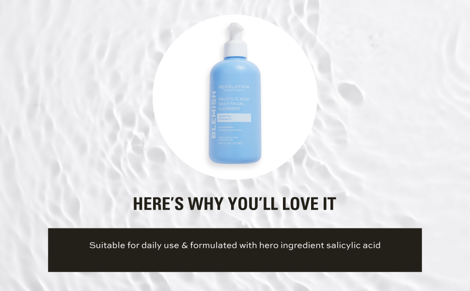 Blemish Targeting Facial Gel Cleanser with Salicylic Acid -250ml