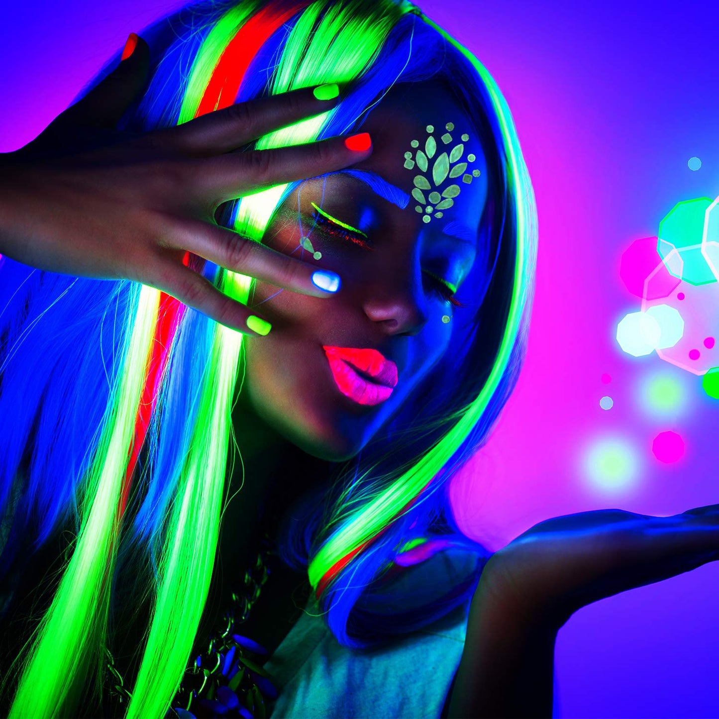 Face Jewels Luminous Stickers -Cristales