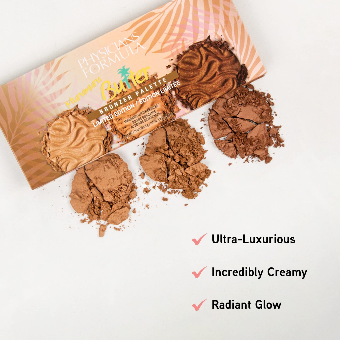Murumuru Butter Bronzer Palette (3 tonos)