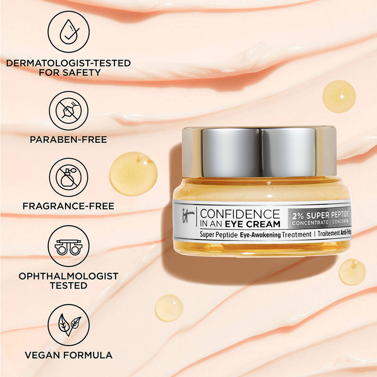 Confidence in an Eye Cream Anti-Aging Peptide Eye Cream -1 oz (crema de ojos)