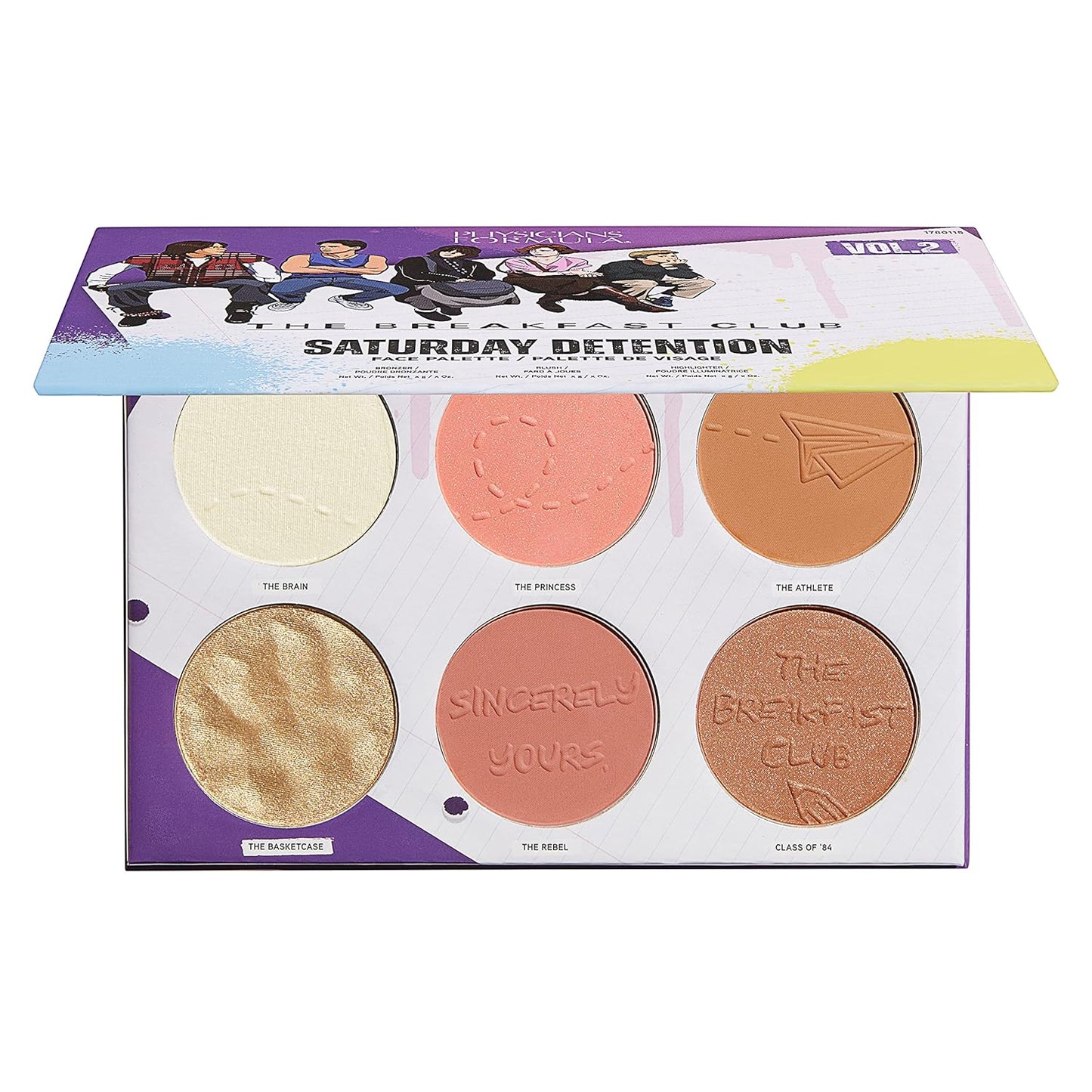 The Breakfast Club Saturday Detention Face Palette