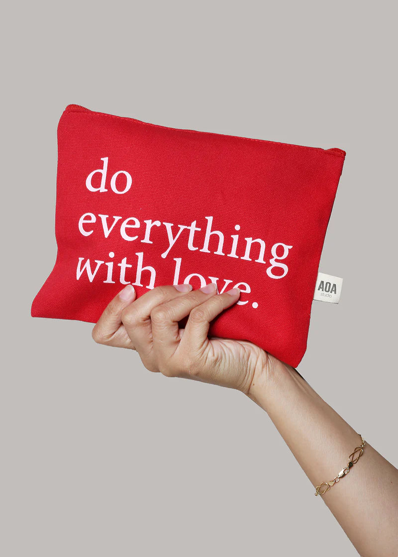 Cosmetiquera de tela color Canvas pouch