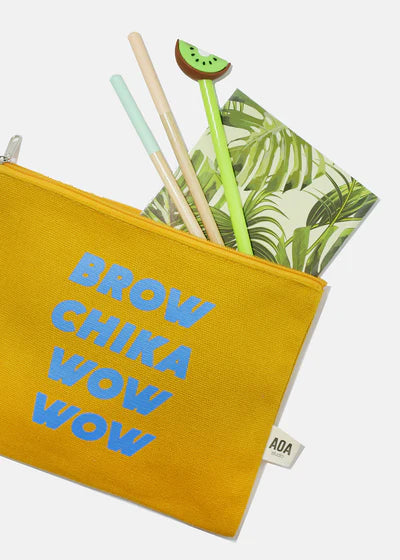 Cosmetiquera de tela color Canvas pouch