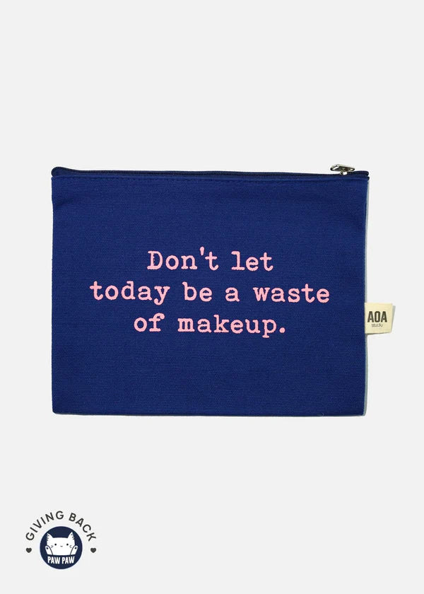 Cosmetiquera de tela color Canvas pouch