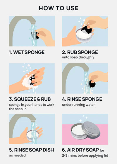 Jabon sólido para brochas y esponjas