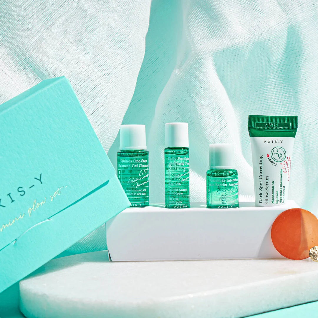 The Mini Glow Set (Set de skincare minis)