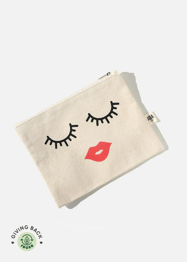 Cosmetiquera pequena de tela (Canvas pouch)