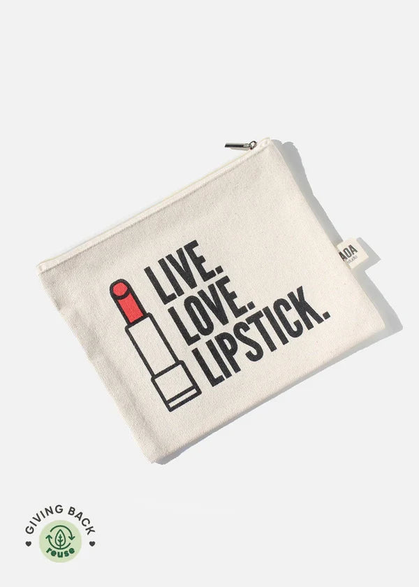 Cosmetiquera pequena de tela (Canvas pouch)