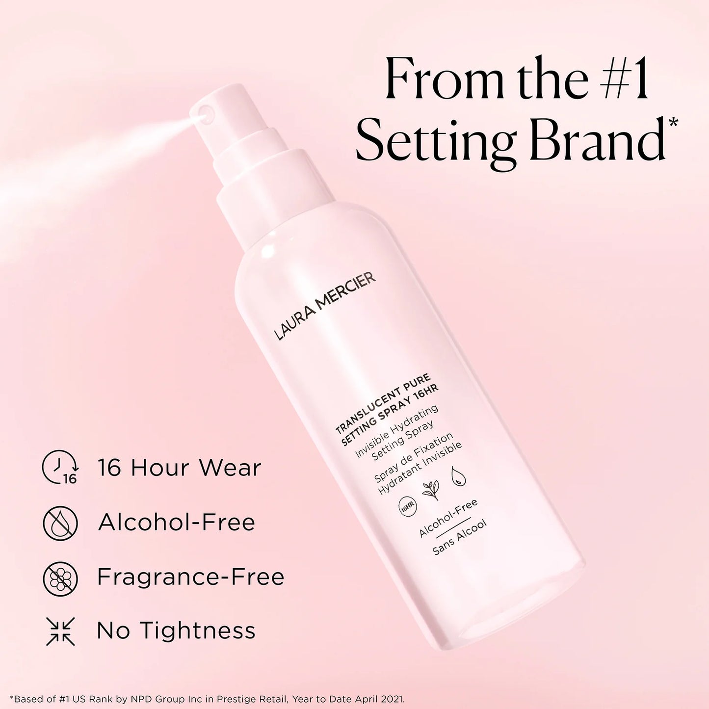 Translucent Pure Setting Spray (Spray fijador de maquillaje)
