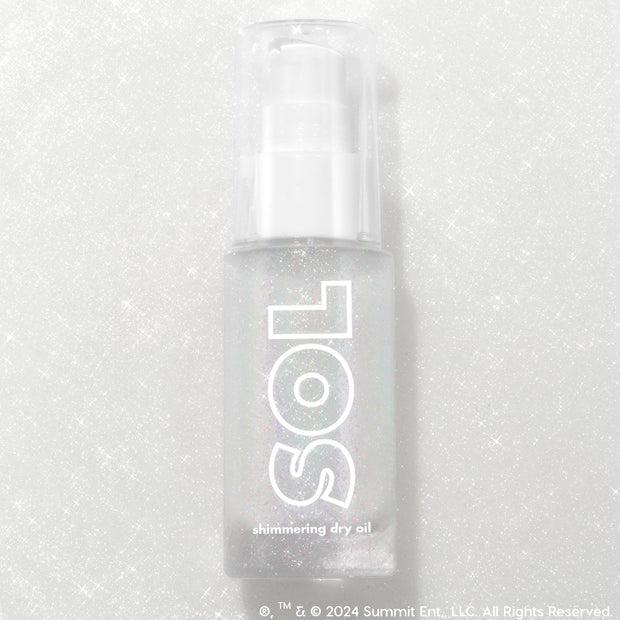 Mini shimmering dry oil