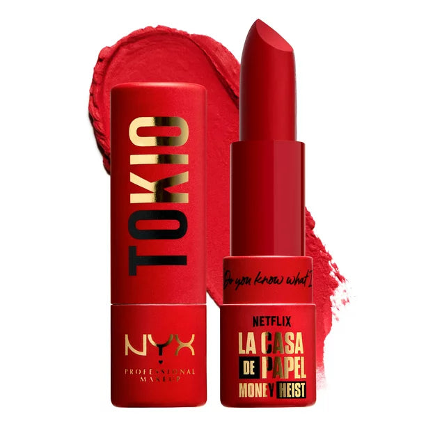 La Casa de Papel Paper Lipstick -TOKIO Rebel Red