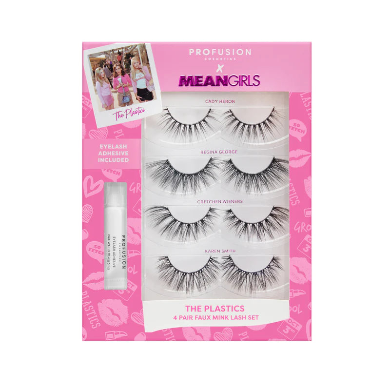 Mean Girls The Plastics 4 Pair Faux Mink Lash Set (Set de Pestañas postizas)