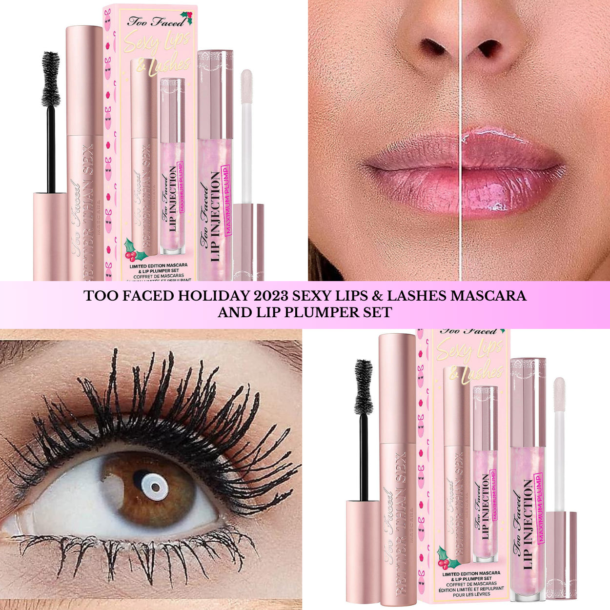 Sexy Lips & Lashes Mascara and Lip Plumper Set