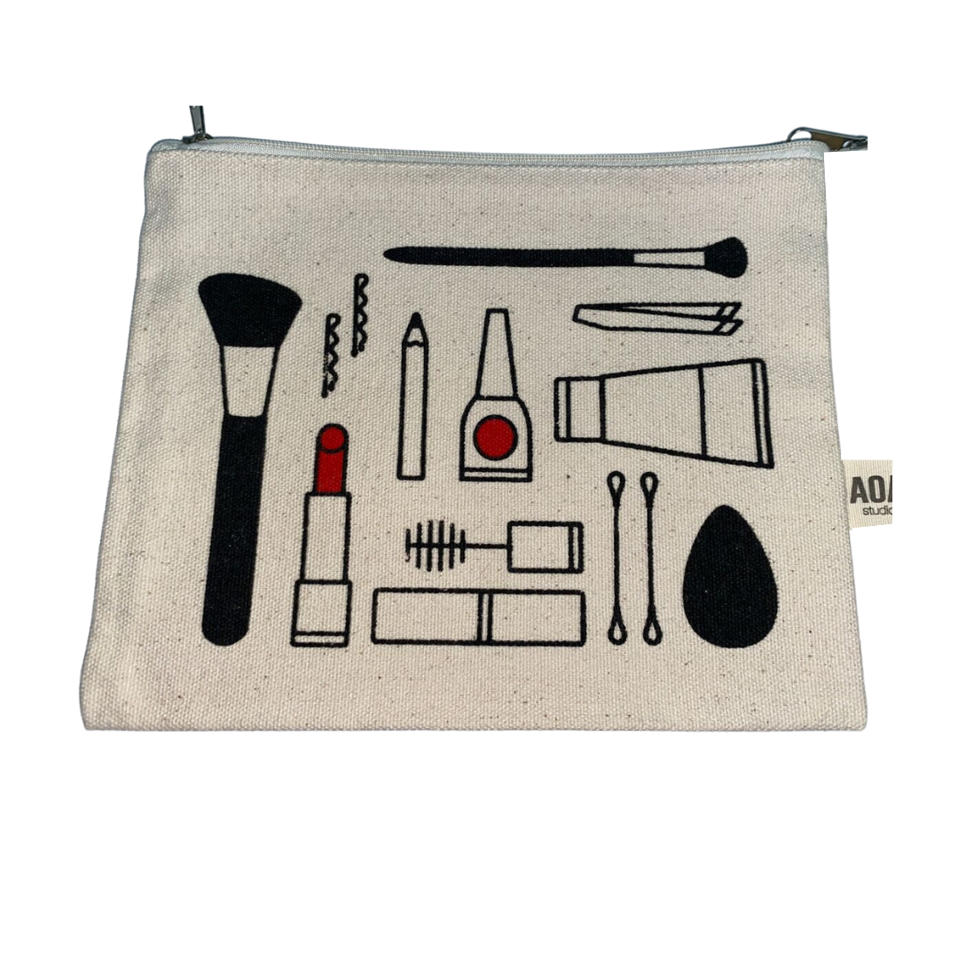 Cosmetiquera pequena de tela (Canvas pouch)