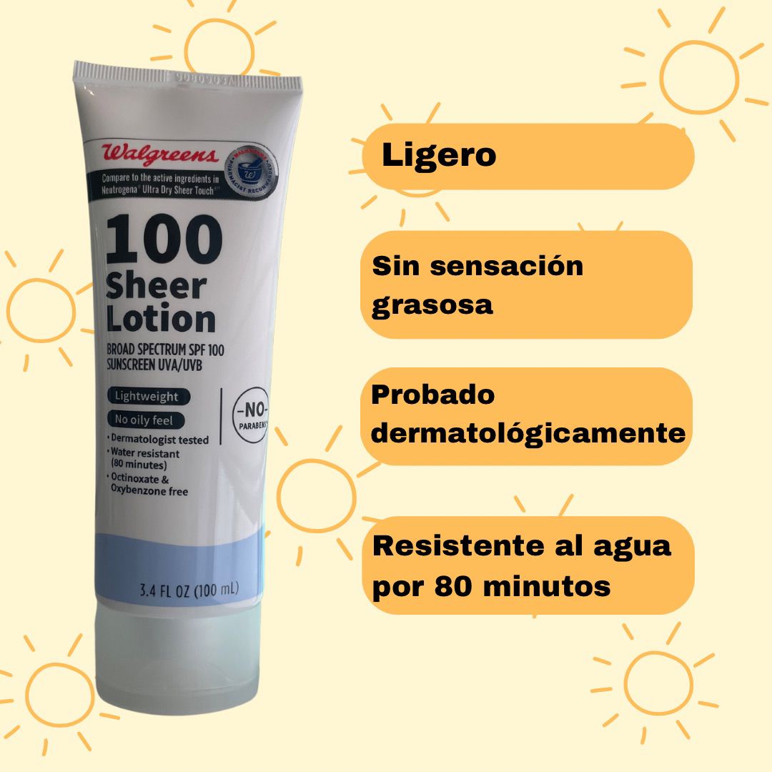 Sheer lotion SPF100 Bloqueador -100 ml