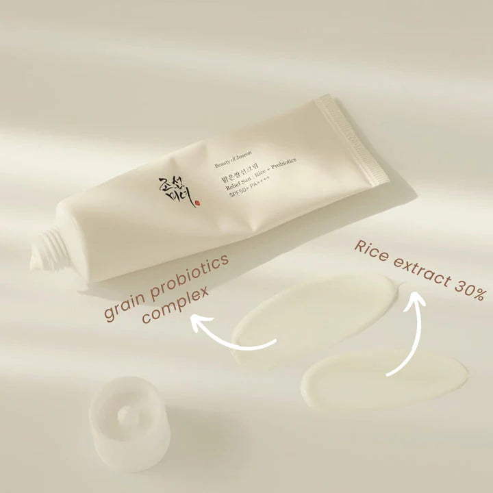 Relief Sun Rice + Probiotics SPF50+ PA++++ (Protector solar con probióticos)