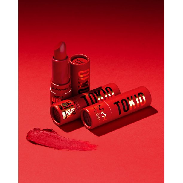 La Casa de Papel Paper Lipstick -TOKIO Rebel Red