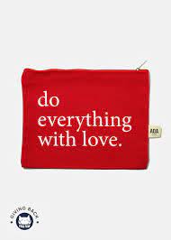 Cosmetiquera de tela color Canvas pouch
