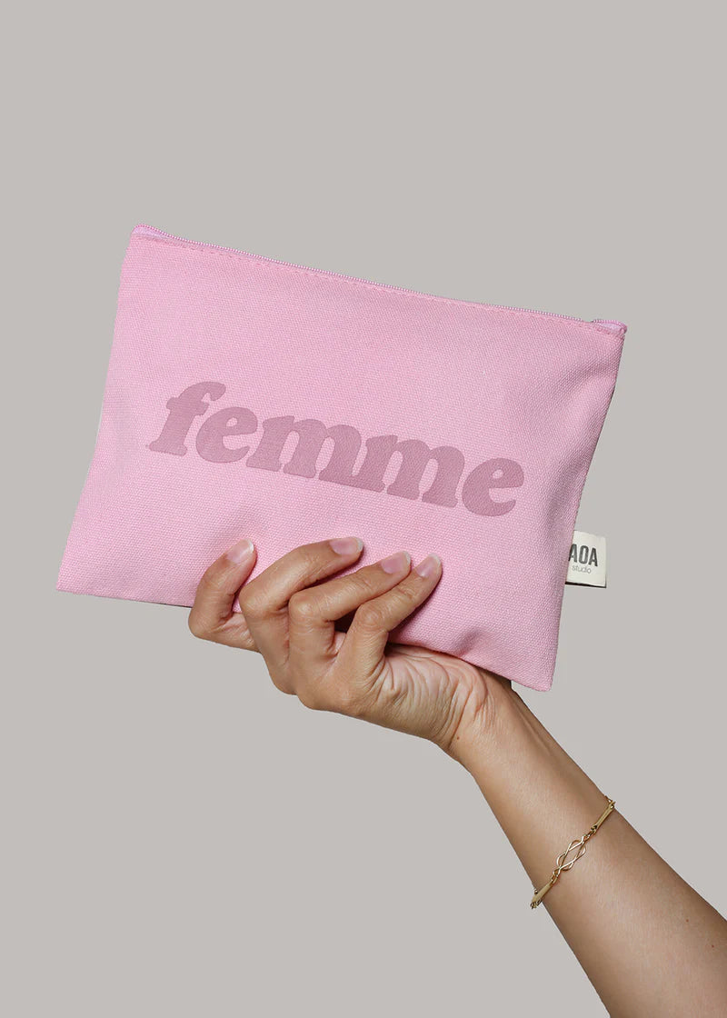Cosmetiquera de tela color Canvas pouch