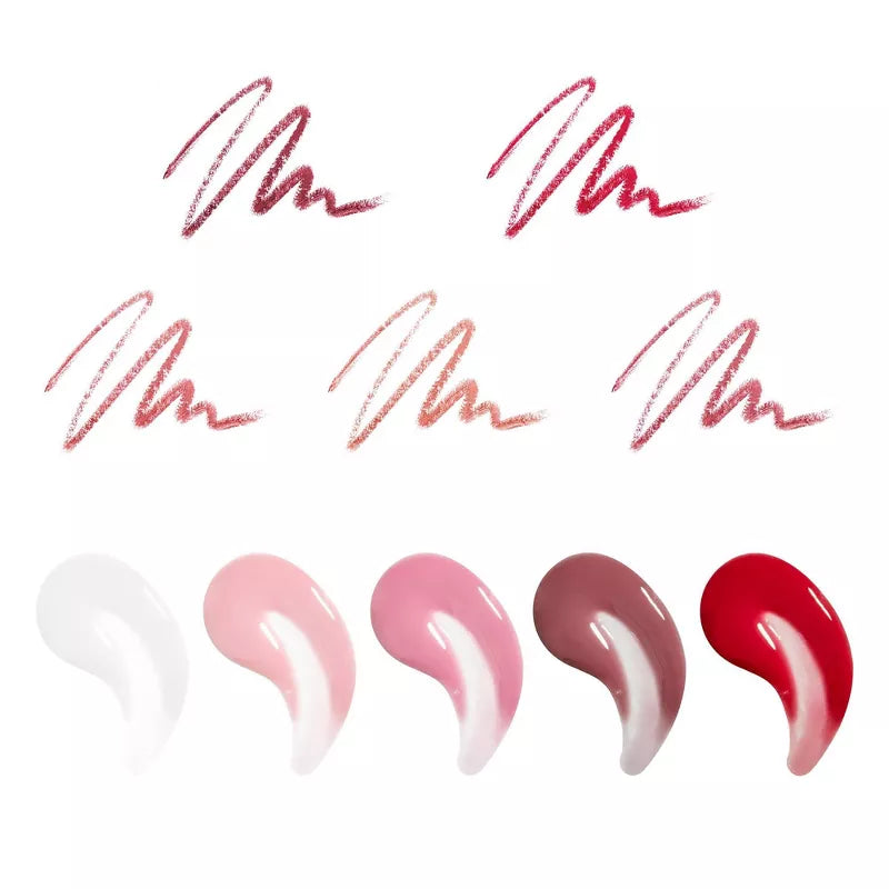 Set de delineador de labios y brillos
