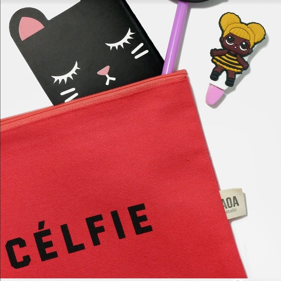 Cosmetiquera de tela color Canvas pouch