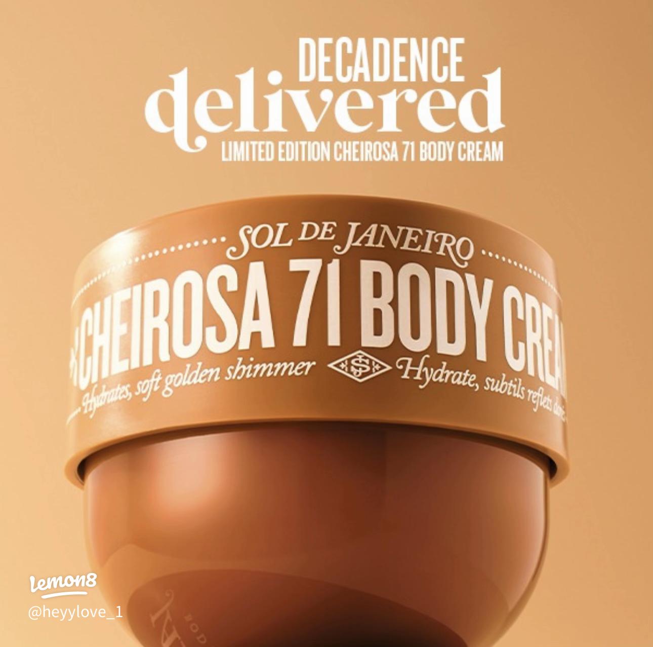 Cheirosa 71 Golden Shimmer Body Cream con cosmetiquera