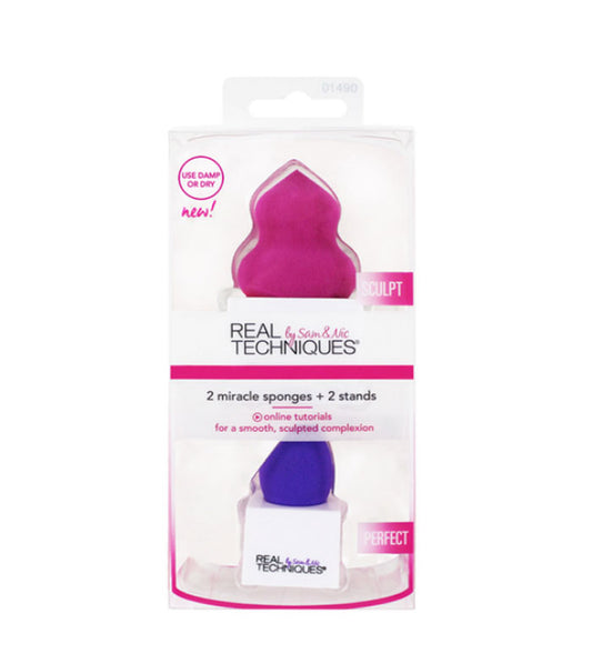 2 miracle sponges + 2 stands