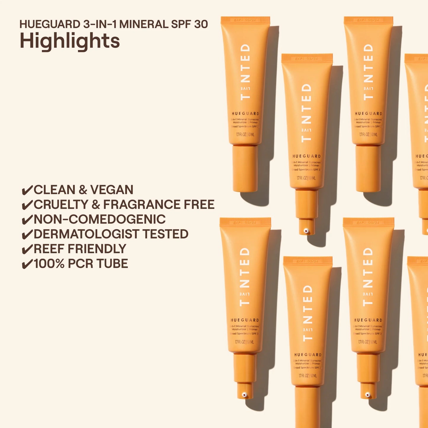 Hueguard 3-in-1 Mineral Sunscreen + Primer SPF 30 MINI