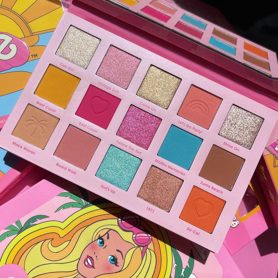 Malibu Barbie eyeshadow palette