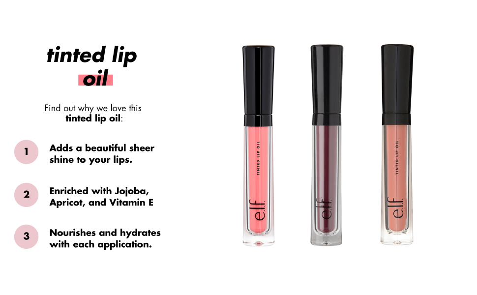Tinted lip oil