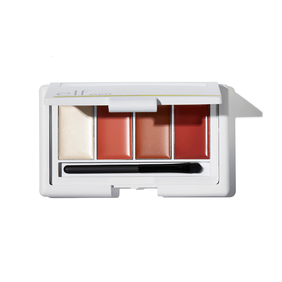 Workout ready lip & cheek palette