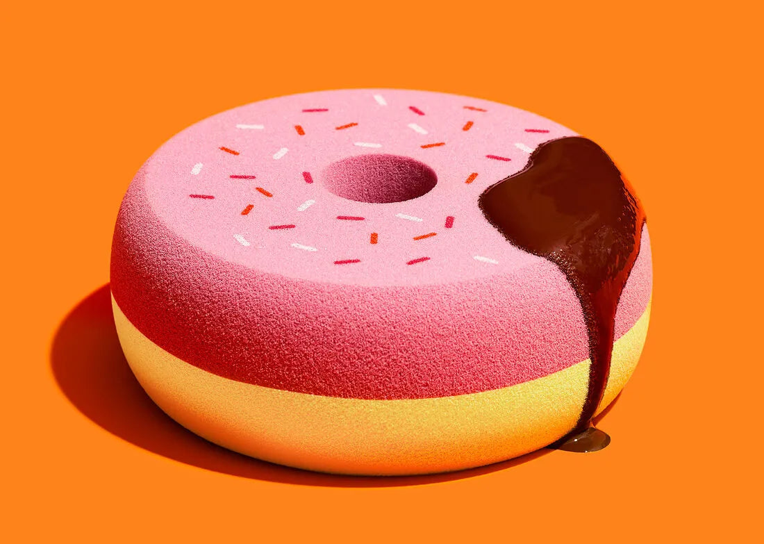 DUNKIN' Strawberry Frosted with Sprinkles Face Sponge