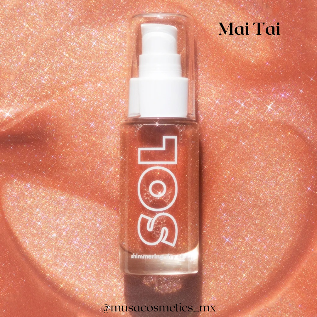 Mini shimmering dry oil