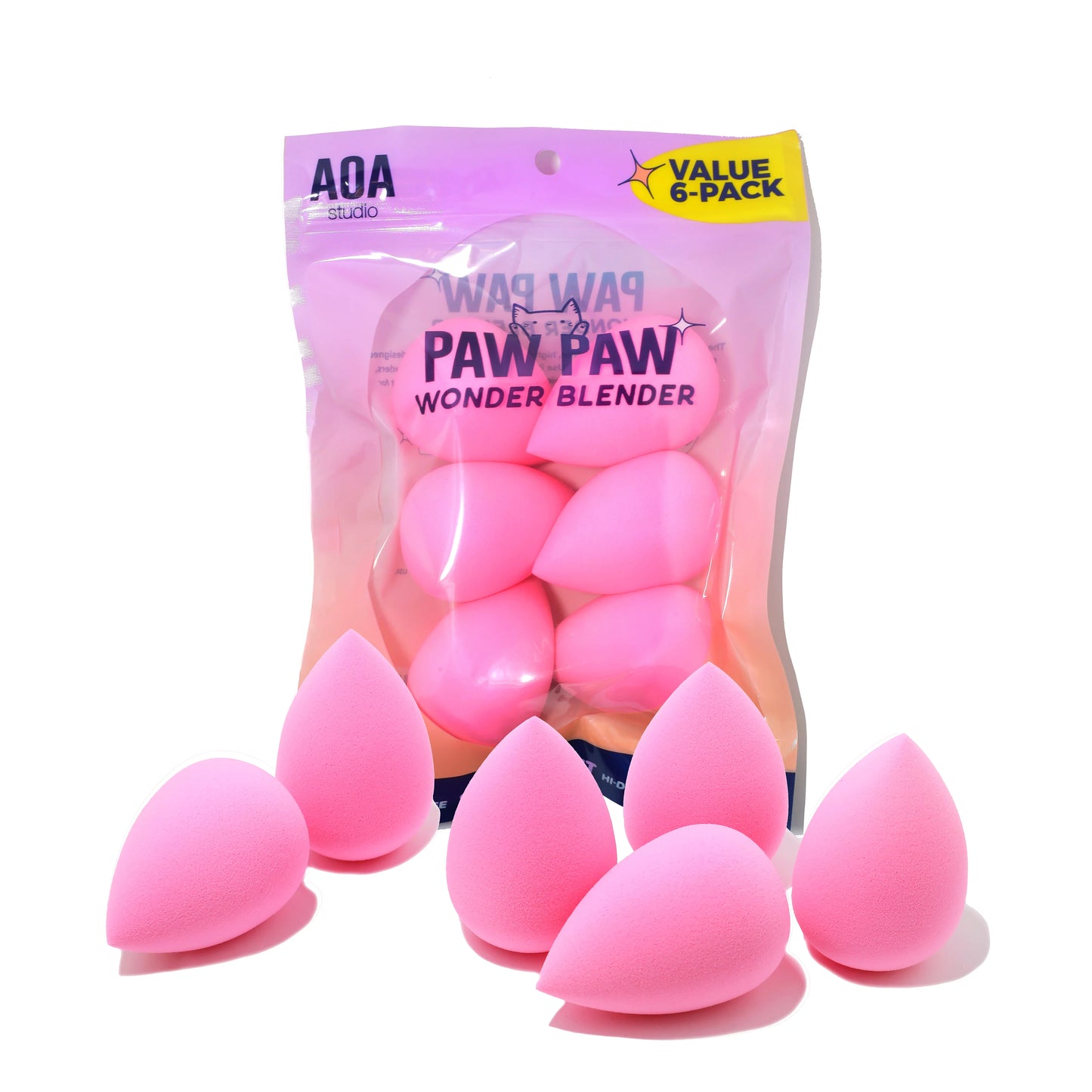 Set de Esponjas Paw Paw Wonder Blender - Paquete de 6