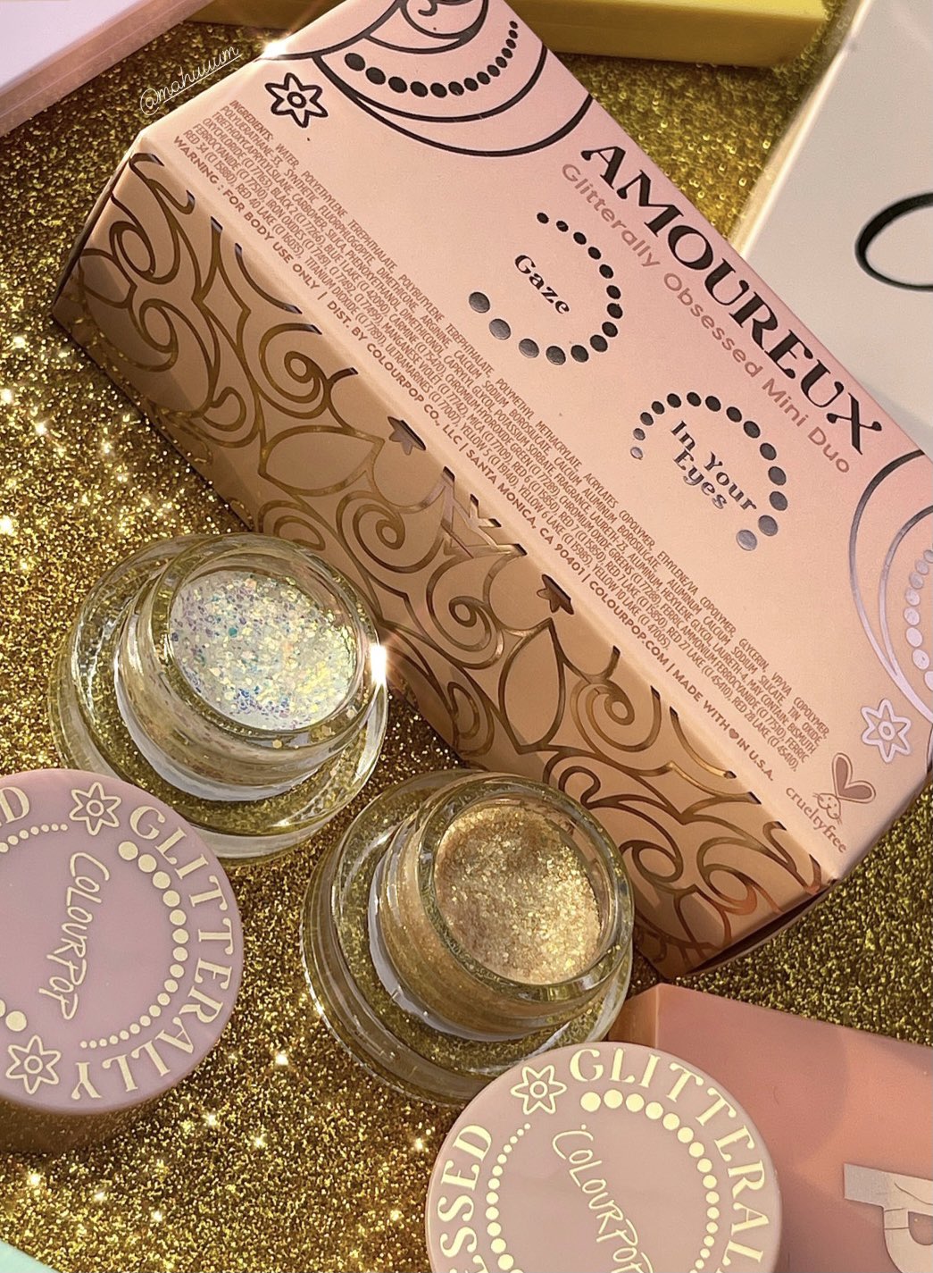 Amoureux Glitterally obsessed mini duo